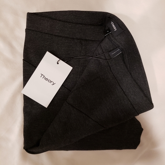 Theory Quinna Charcoal Leggings/Pants - Picture 4 of 5